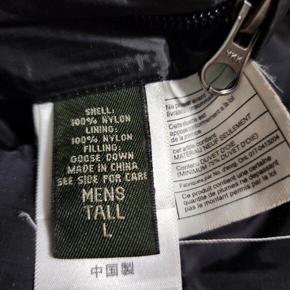 Vtg Eddie Bauer Puffer Vest Size Large Black Goose Down Insulated-Nice - Picture 6 of 6